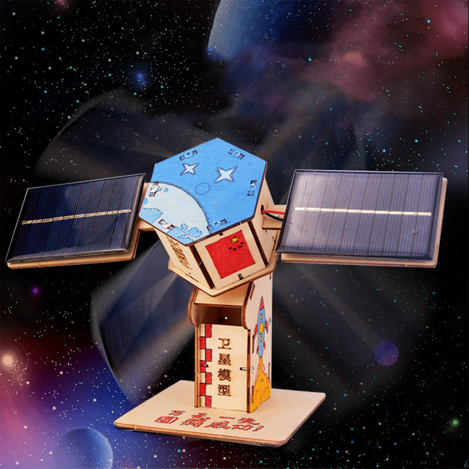 Wooden DIY Science Toy Tecnology Experiment Kit 3D Puzzle Model Solar Mechanical for Boys and Girls Homeschool Kids