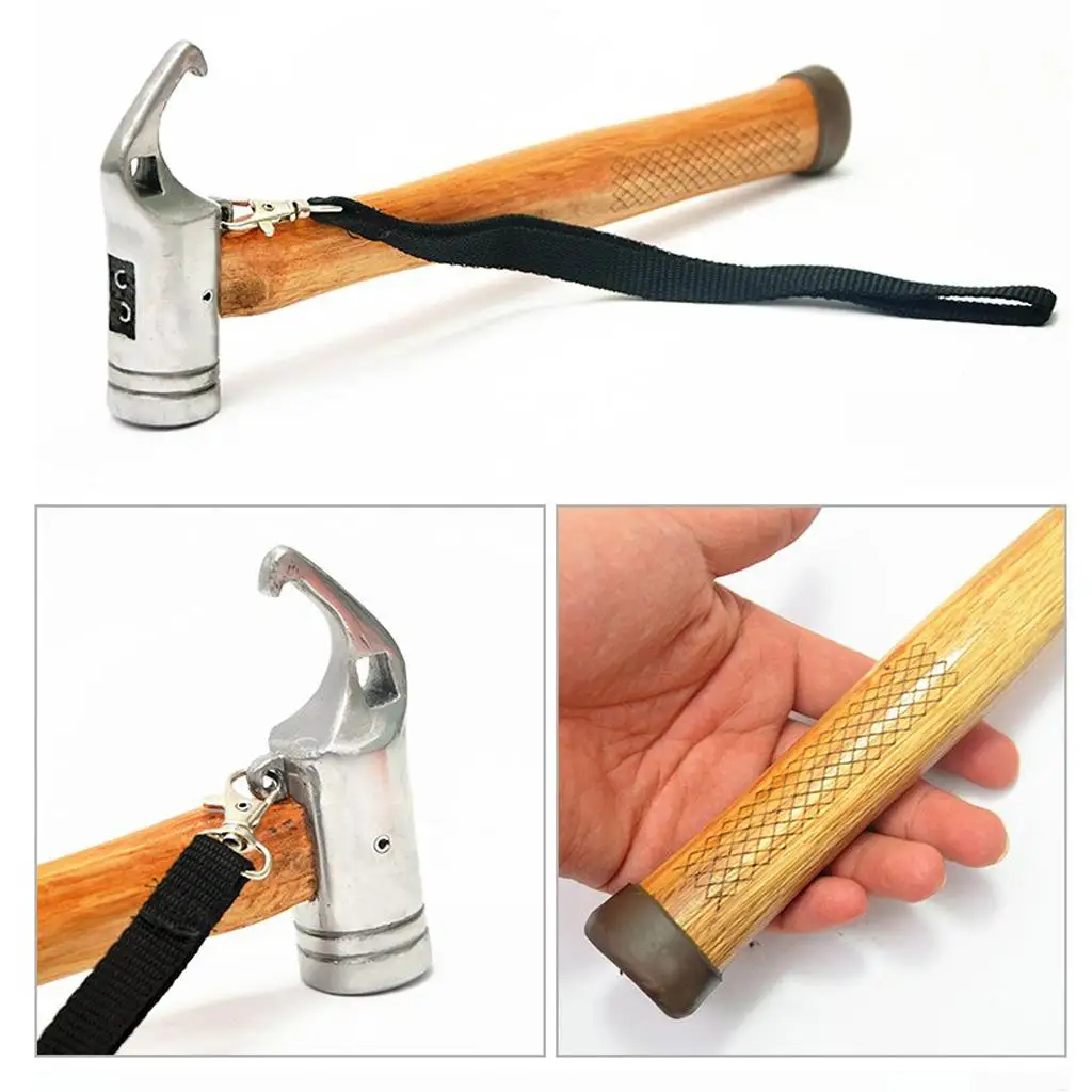 Hiking Camping Tent Mallet Hammer Peg Stake Puller for Ground Nails