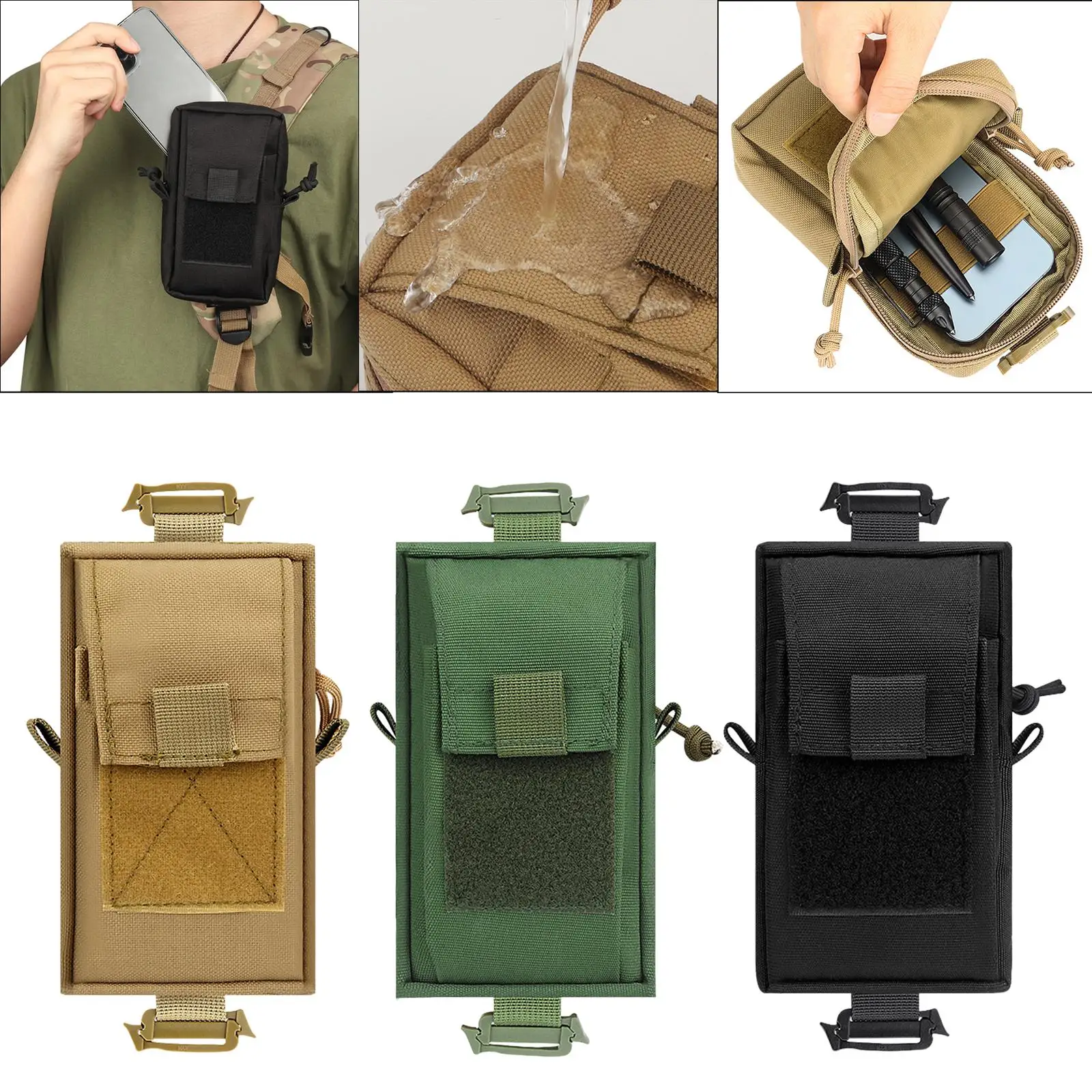 Multifunctionl Molle Mobile Phone Pouch Sundries  for Hunting Hiking Cmping Bckpcking Running