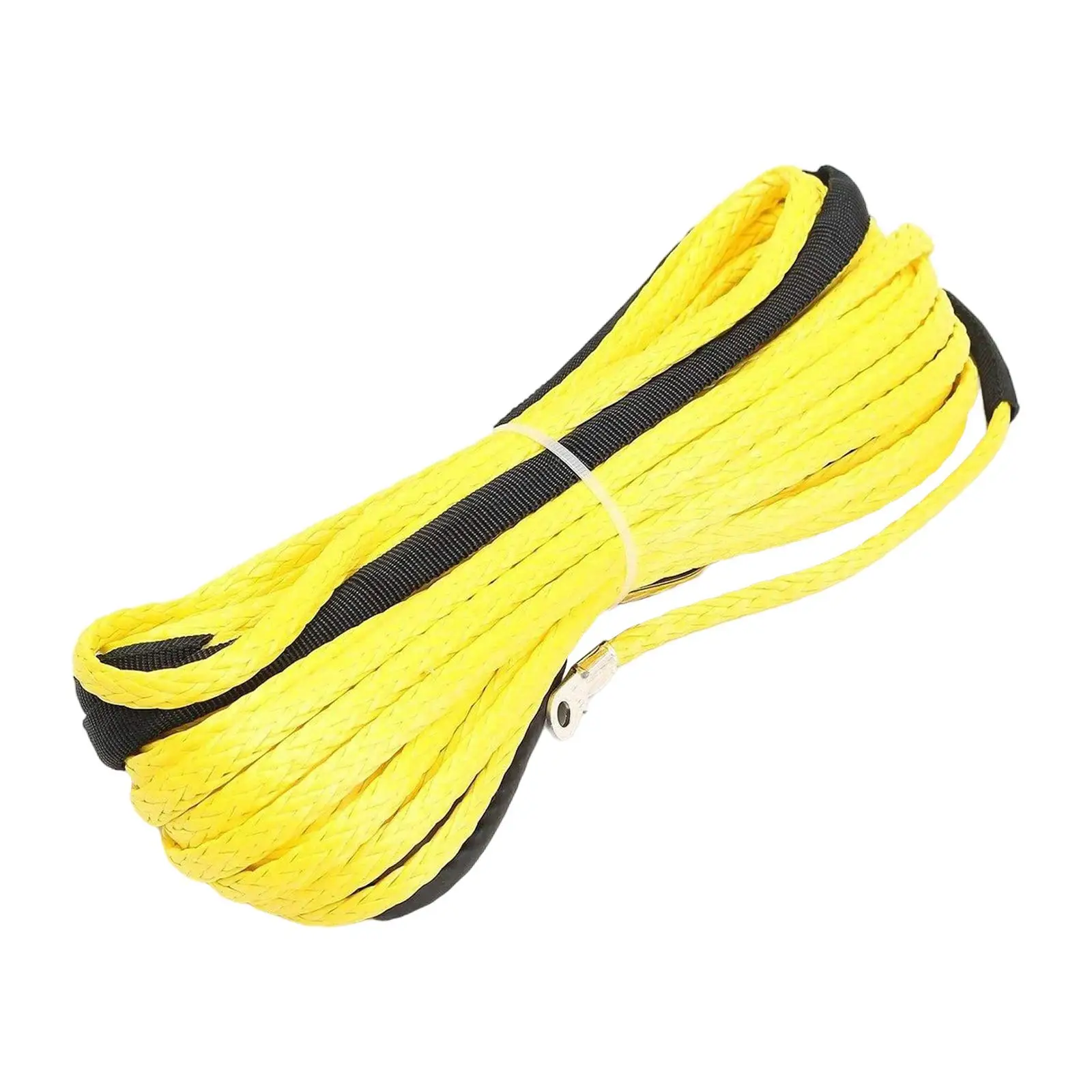 Synthetic Winch Rope 50` Heavy Duty Vehicles Towing Road Recovery Durable Car Breakdowns Towing Winch Cable SUV ATV Boat Truck