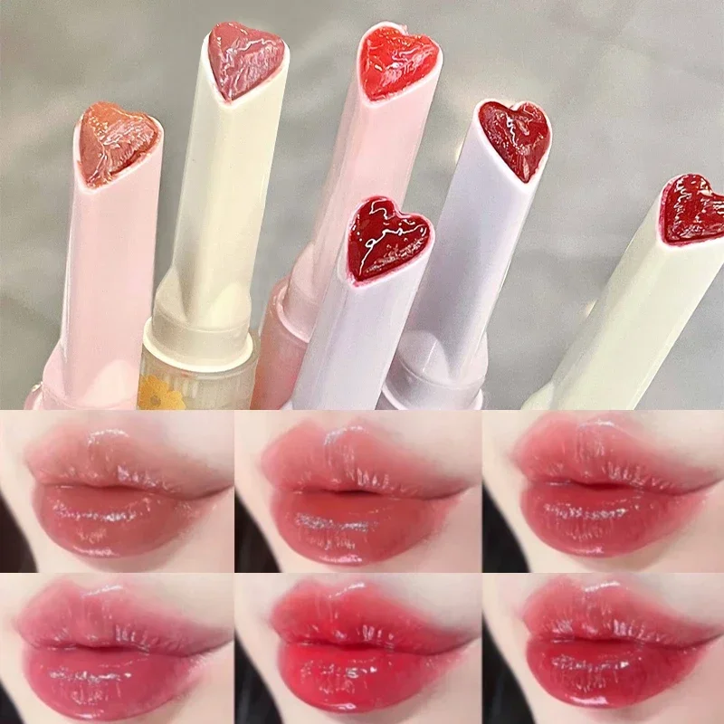 Best of Transparent Lip Glaze Flower Honey Jelly Lipstick Pen Waterproof Non-stick Cup Heart-shaped Lip Gloss Korea Women Lips Makeup Reviews & Tips