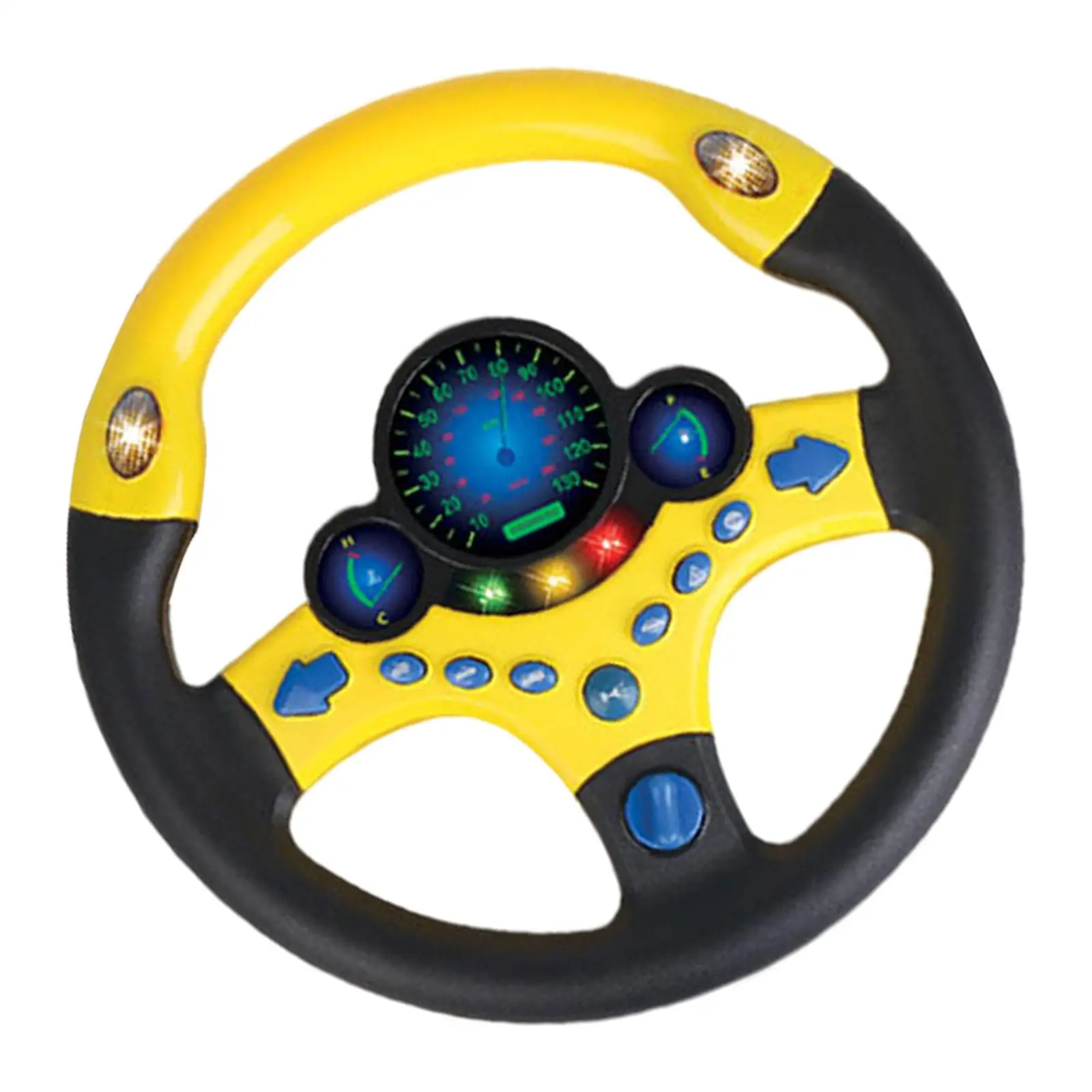 Simulated Driving Steering Wheel Copilot Toy with Music for Infant Toddler