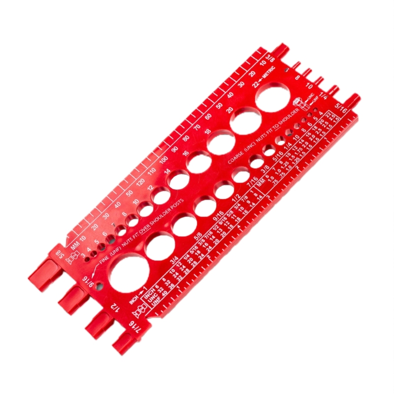 Description Picture 4 of itemPortable Convenient Thread Checker Gauges Measuring Tool Thread & Metric Measuring Tester Checking Screw Nut