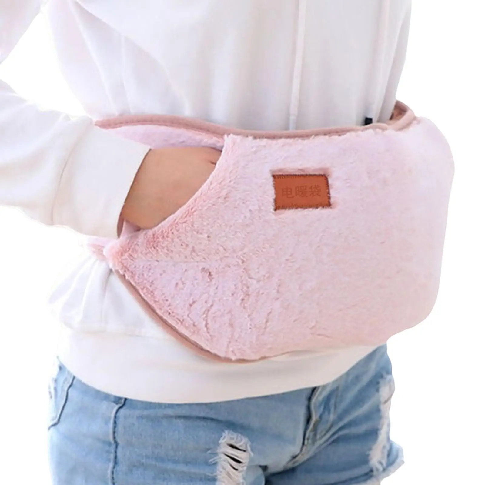 Waist Belt Winter Plush Portable Comfortable Multifunction Cold Weather Adjustable Waist Cover for Girl Women Home Back Hand