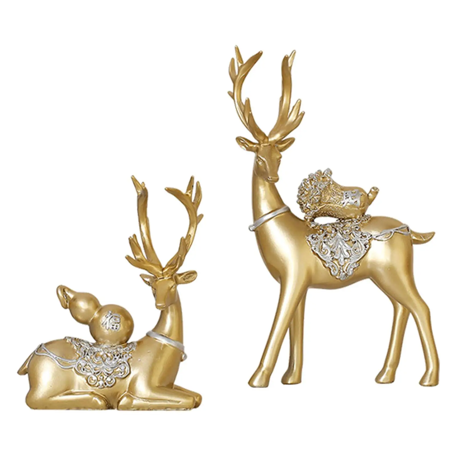 Reindeer Statue Table Collectable Craft Ornament for Bookshelf Decor Wedding