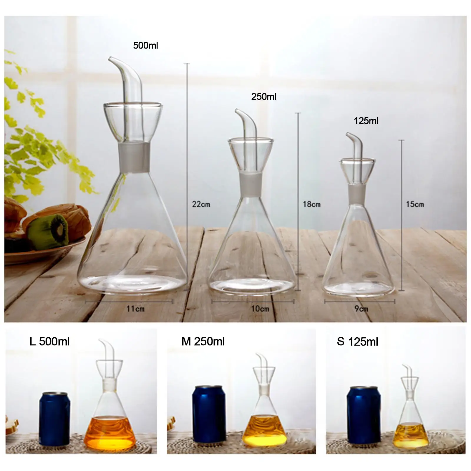  and  Bottle- Storage Bottles -Oil Container Sauce Oil Bottle for home  Buffet Gadgets Tools
