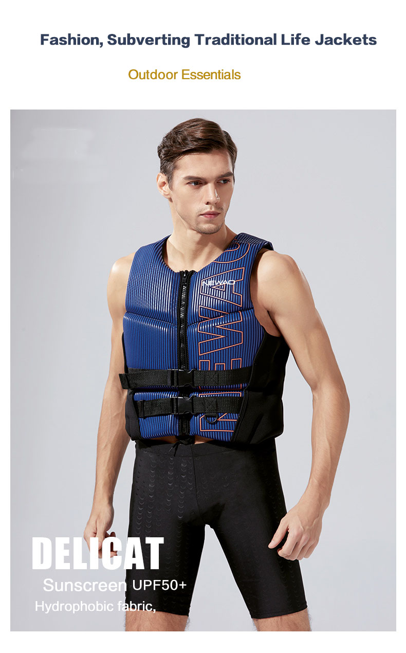 Gilet De Sauvetage épaissi Pour Adulte - Haute Flottabilité - Pour Natation, Kayak, Paddle, Sports Nautiques - Taille L à 4XL