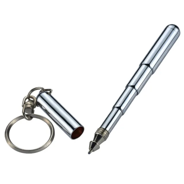 Titanium writing Pen Outdoor Travel Portable Keychain Mini Ballpoint EDC  Toole
