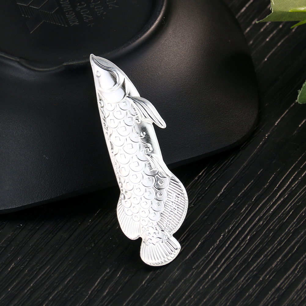 3D Koi Tee Pet Knöchernen Zunge Arowana 9999 Silber Blatt Alten Tee Gekocht Ornamente Ionisation Sterilisation Display 2 gramm mit box – Detail 3