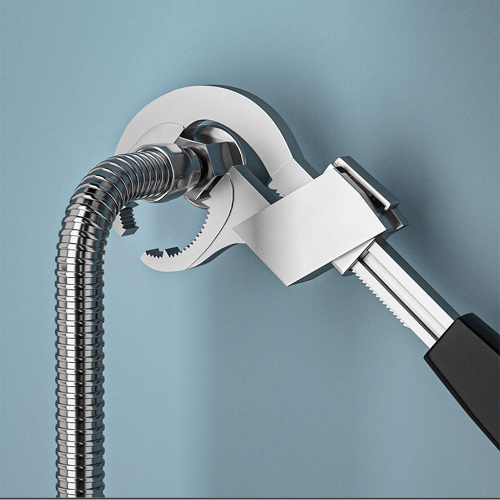 Wrench Set, Ratchet Car Repair 3 Chucks Variable Grip Wrench, for Home Water Pipe