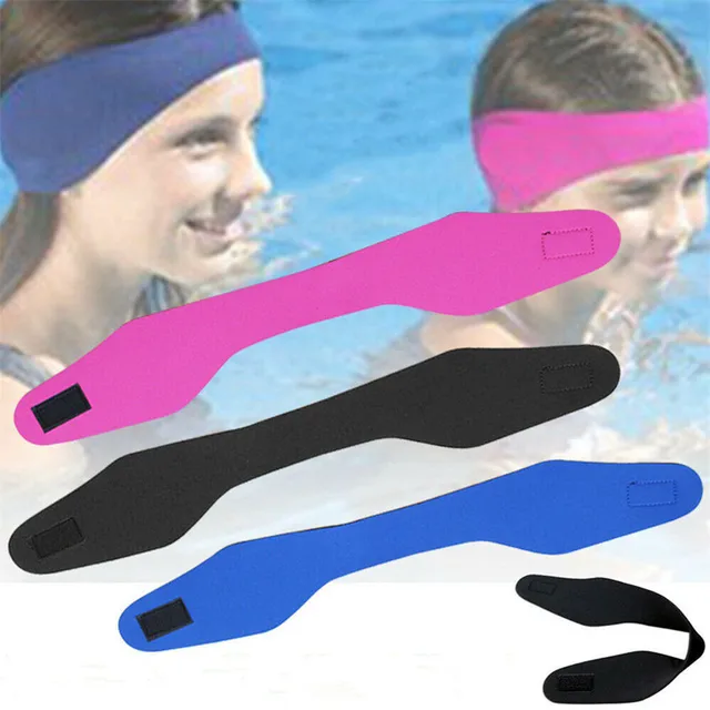 Bandeau de natation protège-oreilles étanche néoprène combinaison bandeaux  couleur unie Sport aquatique bandeau de natation pour adultes 