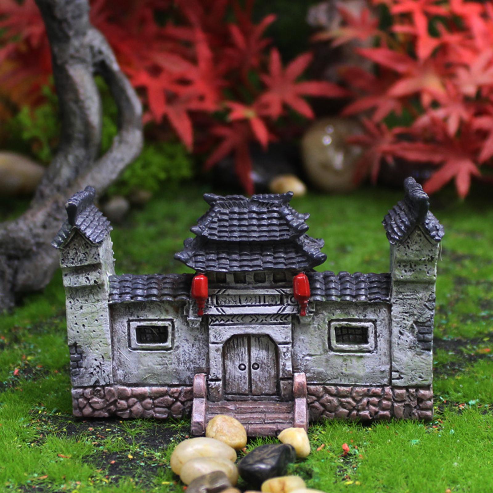 Fairy Garden Accessories Ancient Gate for Micro Landscape Aquarium Garden Decoration