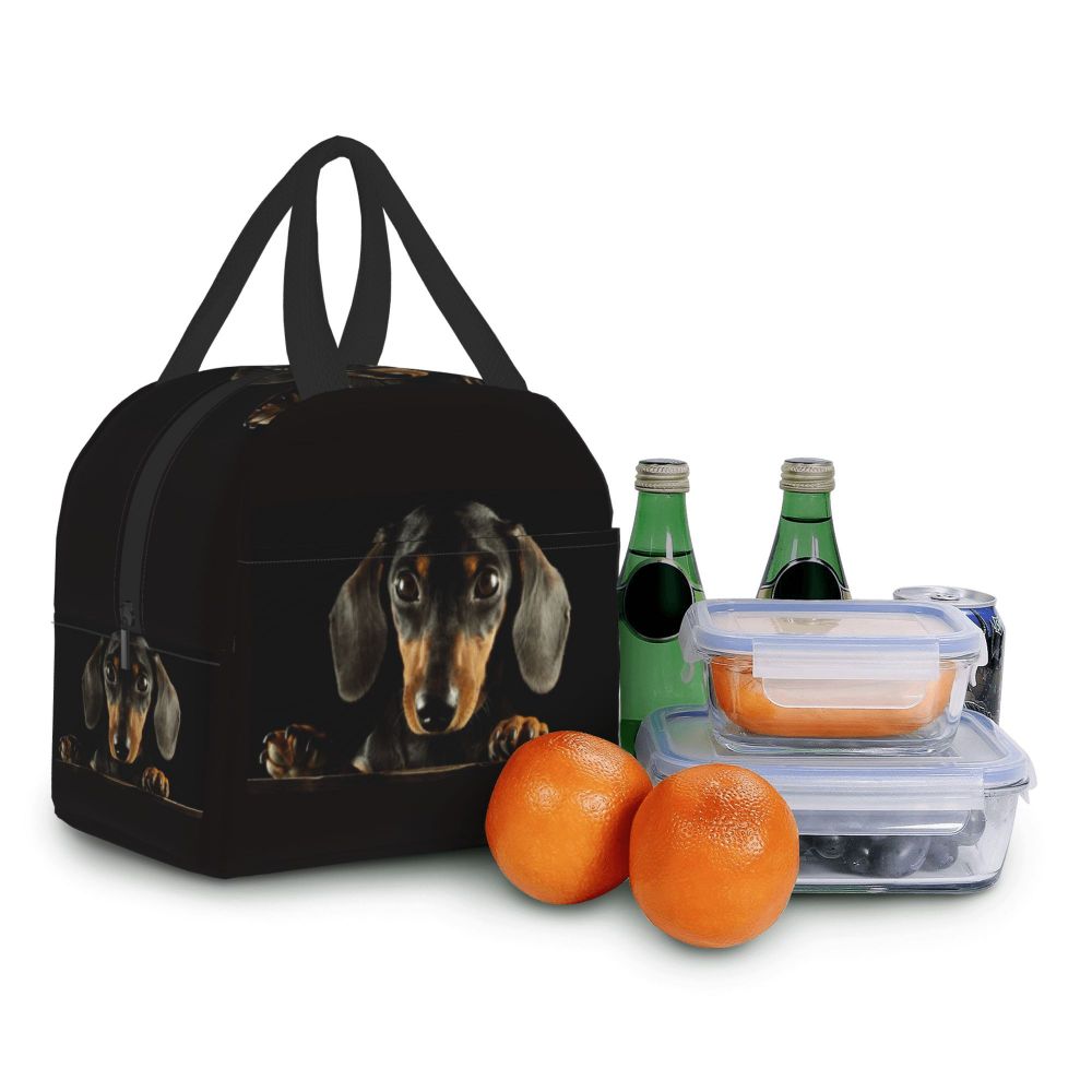 Alimentos Bento Box para Trabalho Escola Viagem Sausage Wiener Dog Lunch Bags