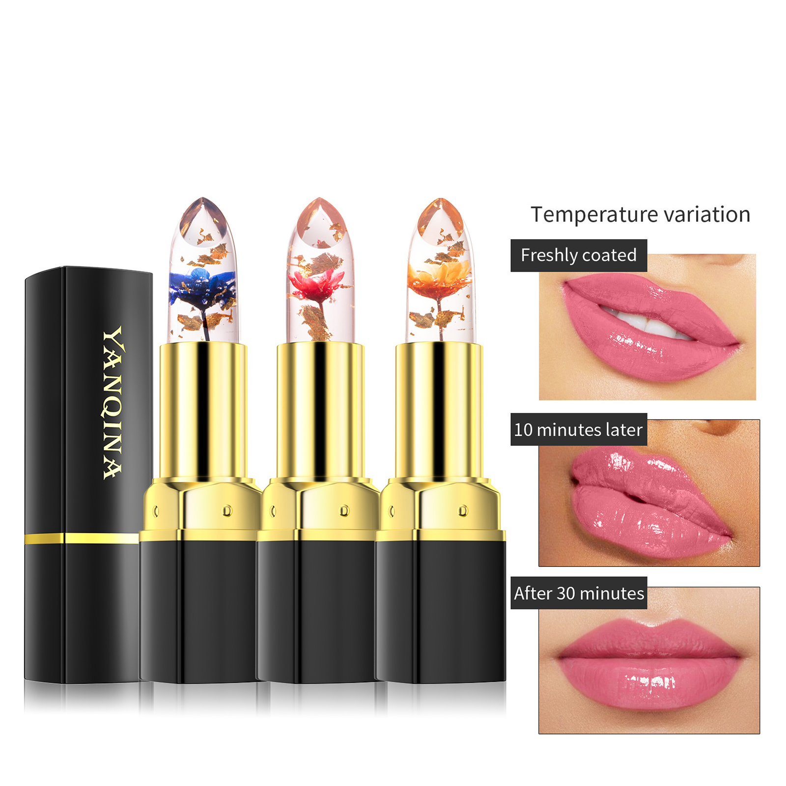 Best of Magic Lipstick Color Changing Long Lasting Lipstick Waterproof Red Lip Stick Lip Plumper Cute Flower Girl Lip Makeup Cosmetics Reviews & Tips