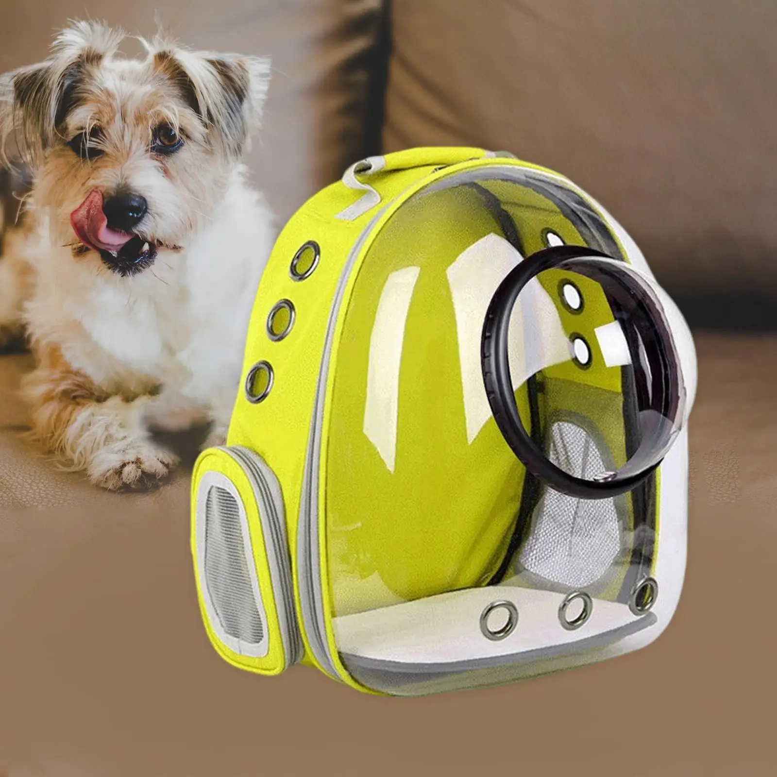 Pet Backpack Transparent Handbag Heat Proof Dog Cat Carrier Bag for Camping Travel