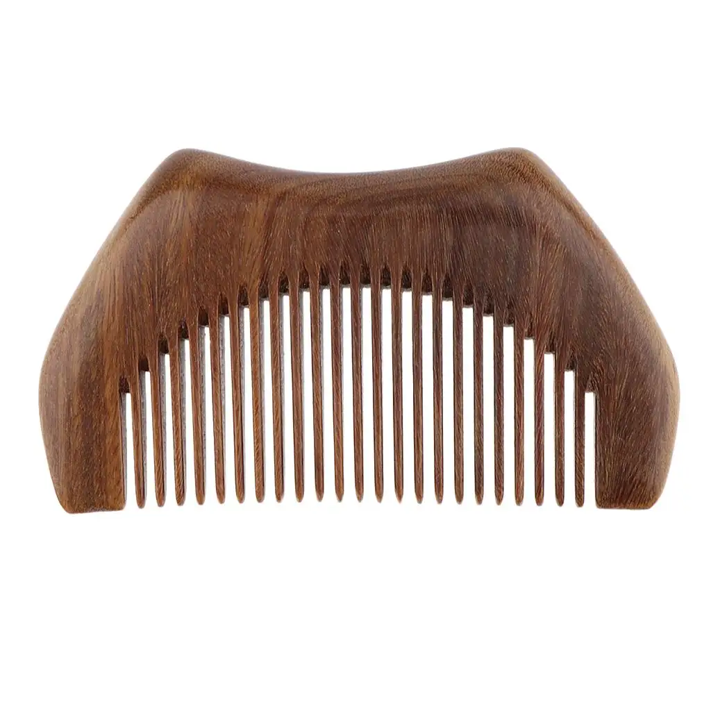 2X Handmade Polishing Natural Comb Scalp Massage Brush Detangle Comb