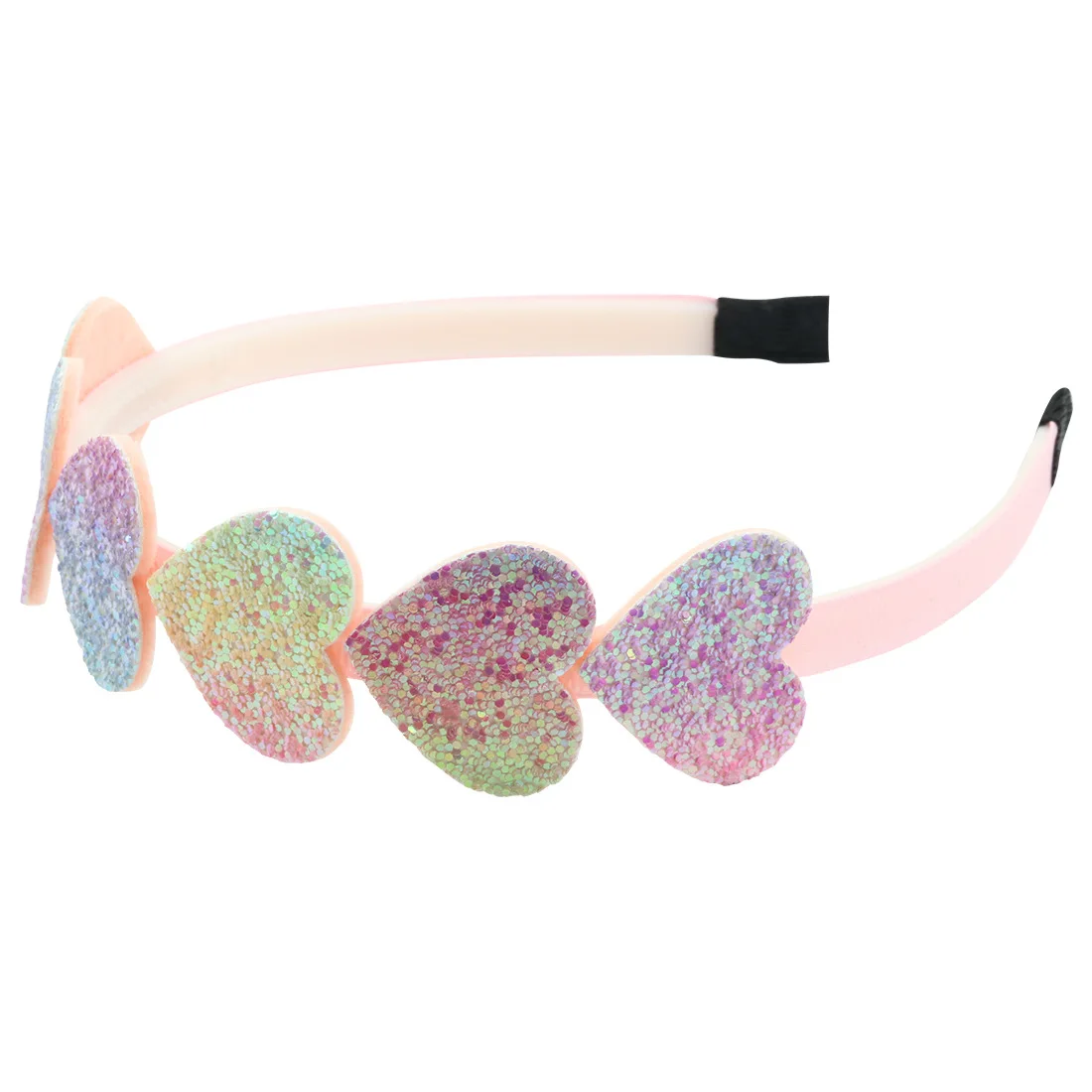 2022 Fashion Girl Glitter Headband Cute Headband Hairband Gradient Rainbow Love Star Headband Mermaid Kids Gift Hair Accessories accessoriesdoll baby accessories