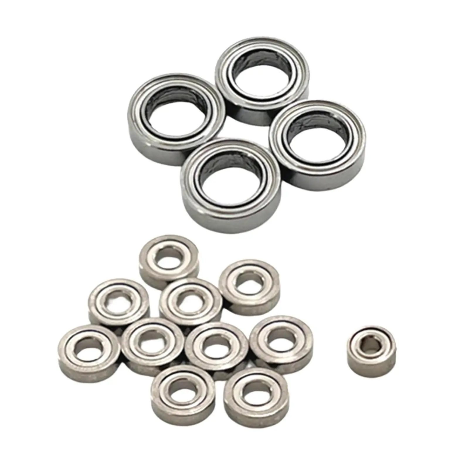 15 Pieces Metal Upgraded Ball Bearings for Wltoys 1/28 Scale RC Car Crawler