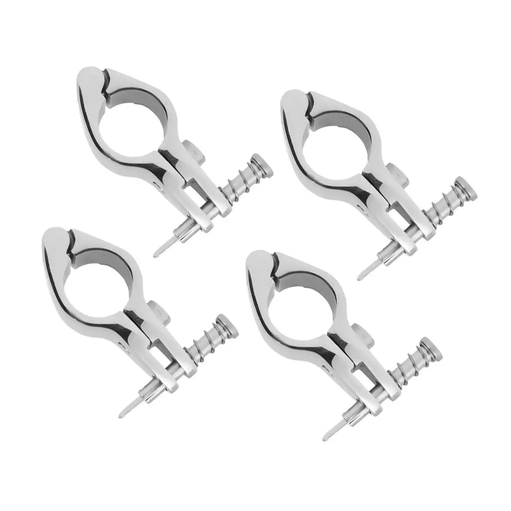 4pcs Boat Cover/ Canopy Fittings -  Suits 22mm/ 0.87inch   - Heavy Duty 316 Stainless Steel