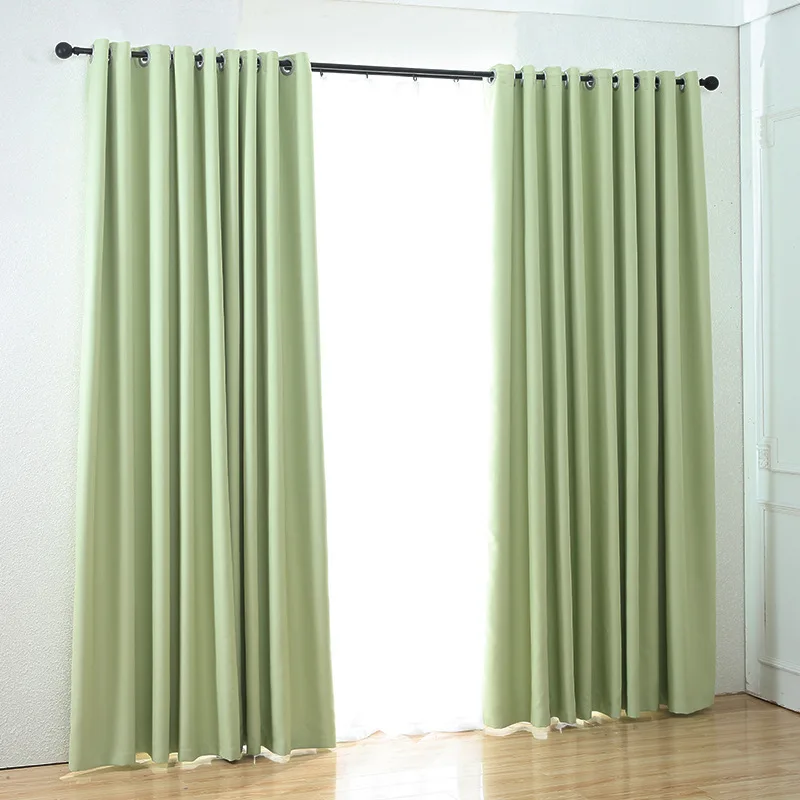 Solid Pink Blackout Curtains Modern Simple Kitchen Thermal Insulated Curtains for Bedroom Living Room Window Treatment Drapes