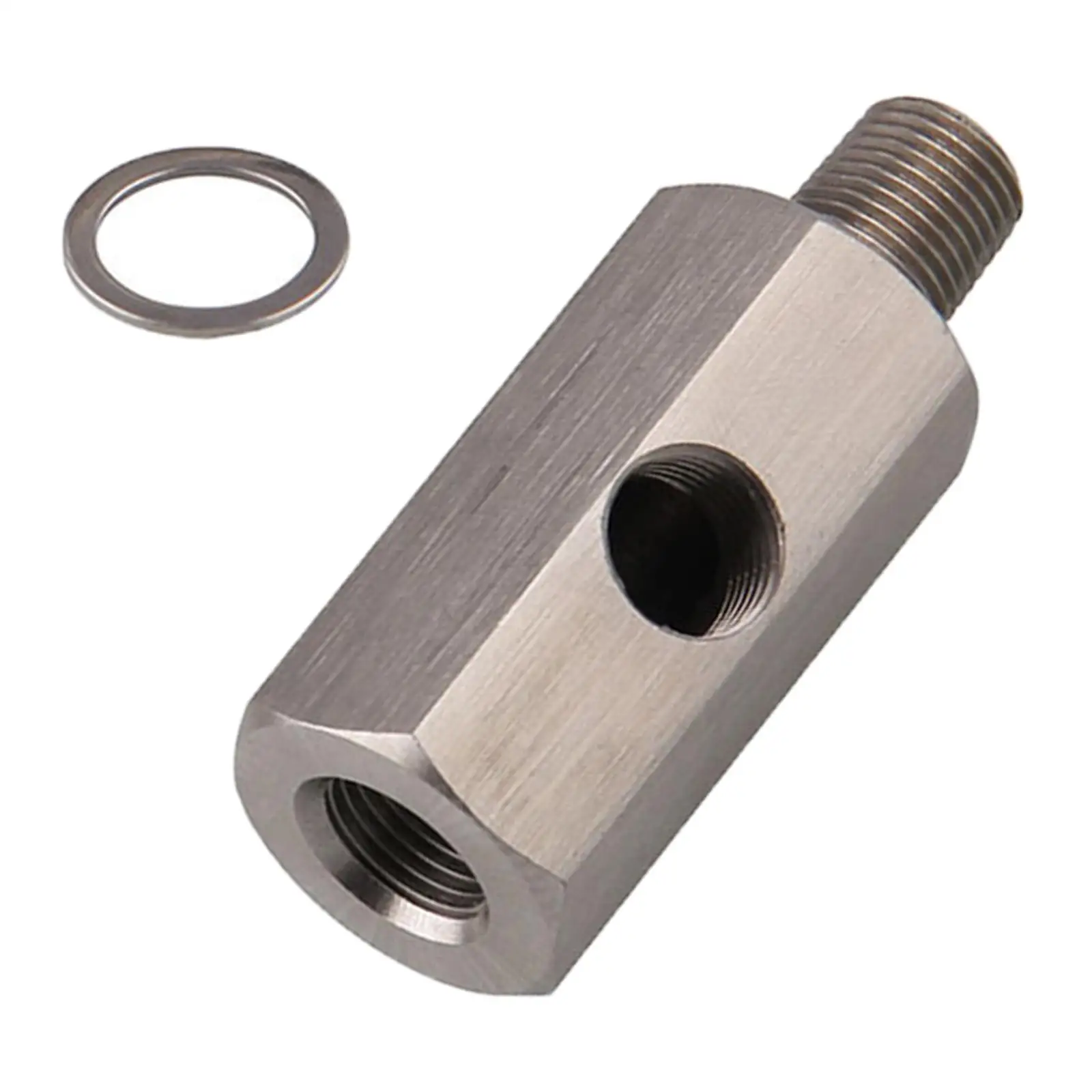 Automobile Oil Pressure Sensor Tee 1/8``Npt Adapter Turbo Supply Easy to Install Durable feed Line Gauge Accessories Replaces
