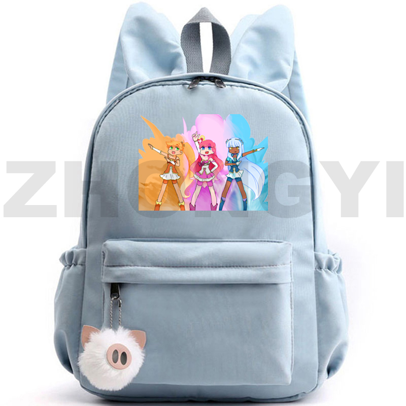 mulheres anime casual kawaii lolirockstar cartoon bookbag