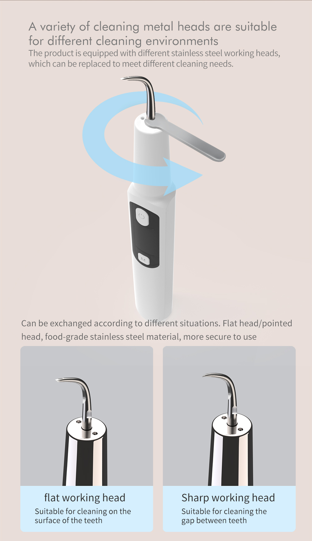 Title 35, Electric Sonic Dental Calculus Scaler Oral Teet...