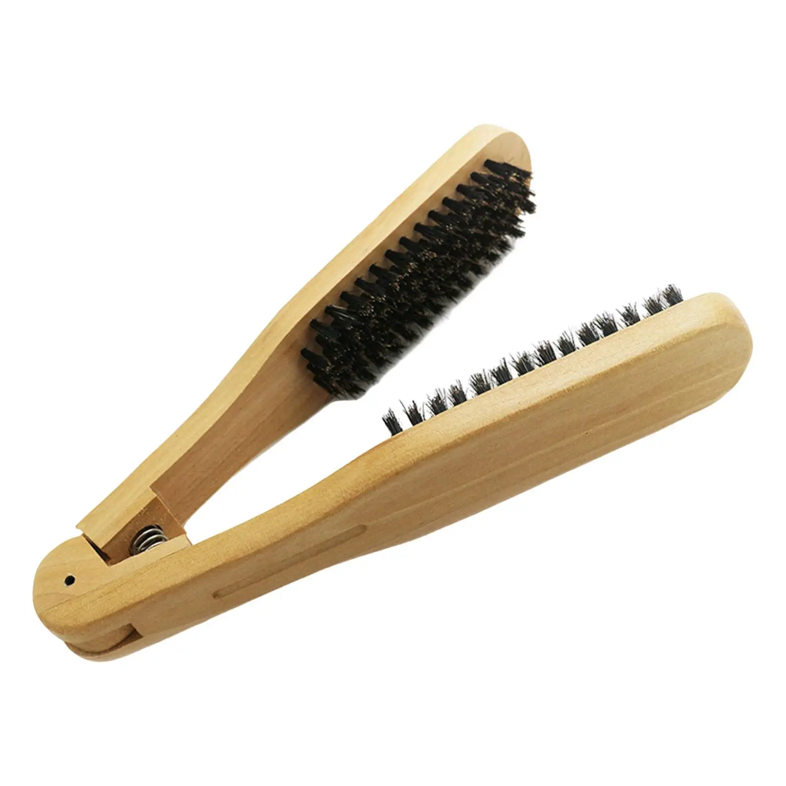 Hair Straightening Comb Hairbrush Easy to Use Hair Brush Clamp Straightener