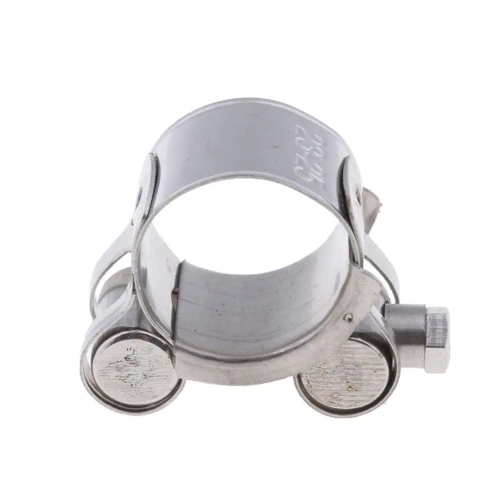 Universal 23-25mm Motorcycle Stainless Steel Exhaust Muffler Pipe Clamp