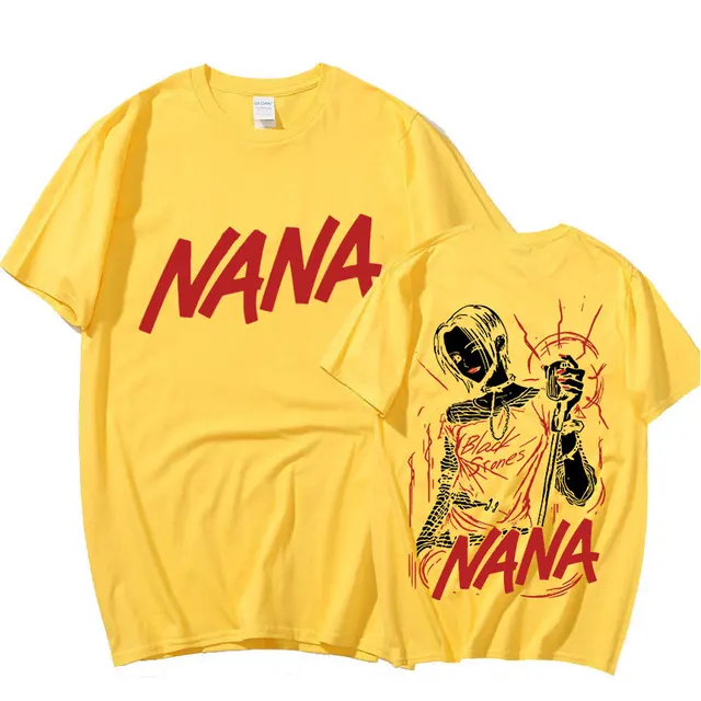 Anime Nana Osaki Print T-shirts Men's Women's Short Sleeve Cotton Casual  T-shirt Oversize Harajuku Streetwear Clothes for Teens - AliExpress