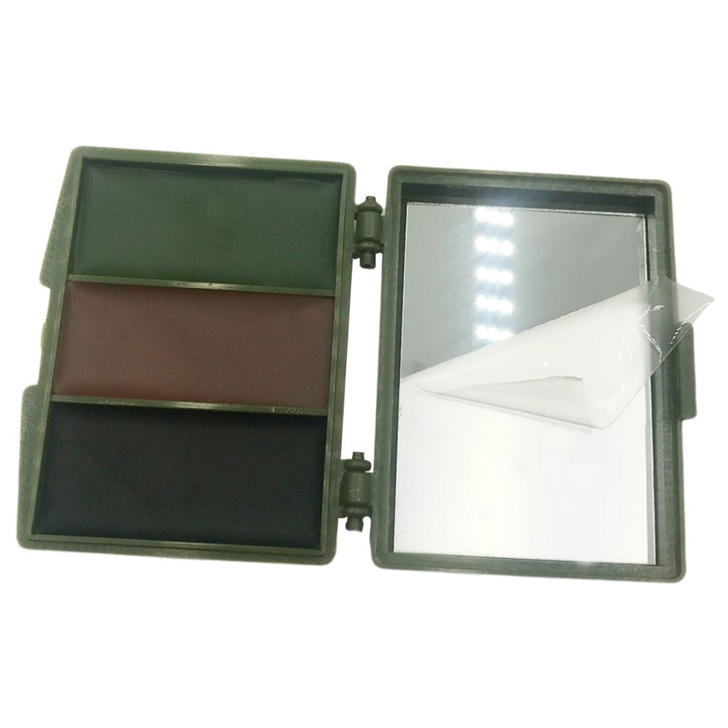 Compact Camouflage Face Paint with Mirror Palette Forest Digital Makeup Kit for Game Stage Performance