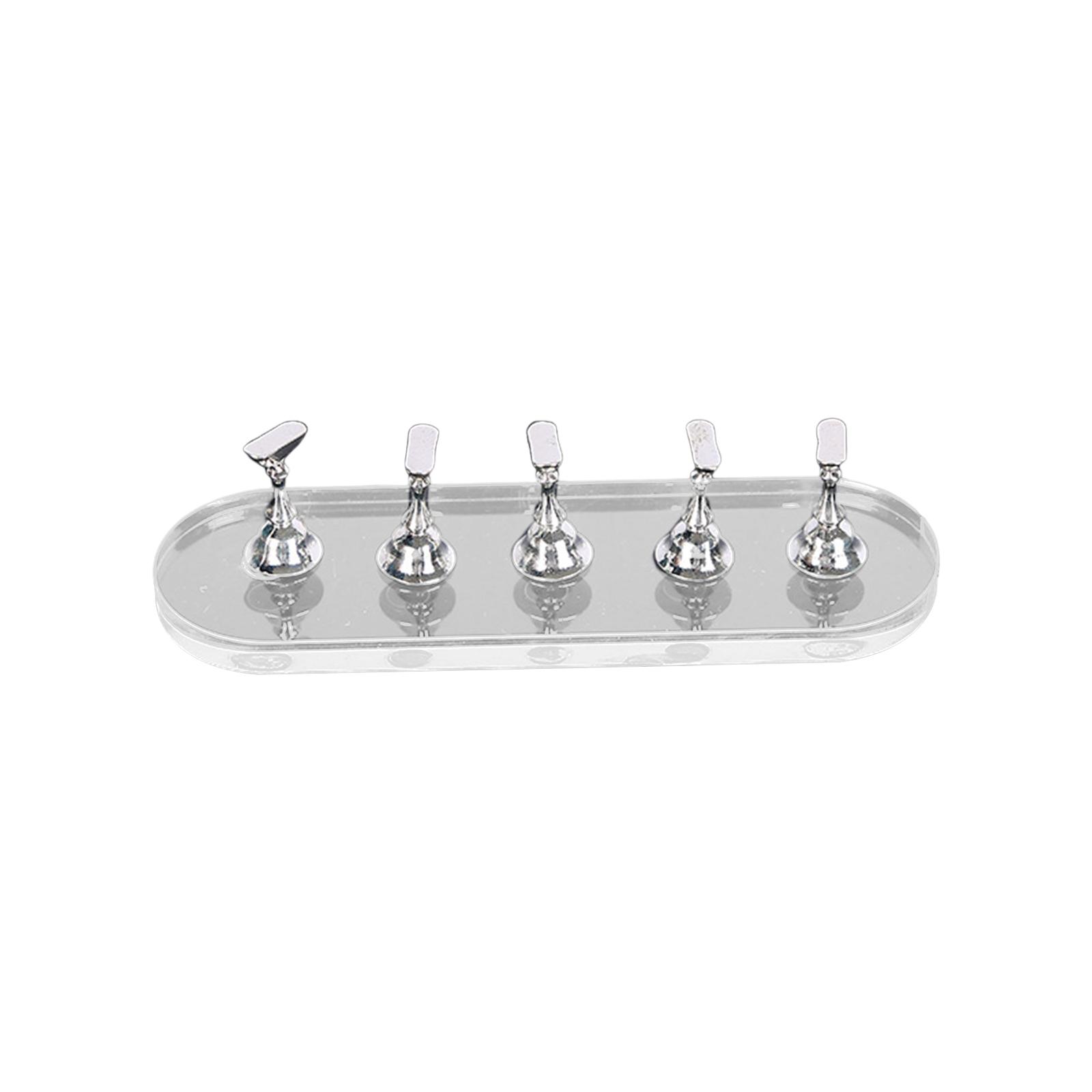 Nail Practice Stand Acrylic Nail Art Tool Professional Nail Holder Nail Stand Nail Art Display Stand for Beginner Salon Home