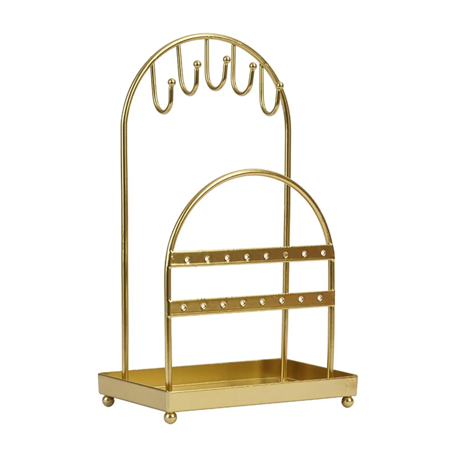 Jewelry Jewelry Display Stand Jewelry Holder Home Rings Earring Storage Metal Tabletop Jewelry Display Rack Necklaces Hanger