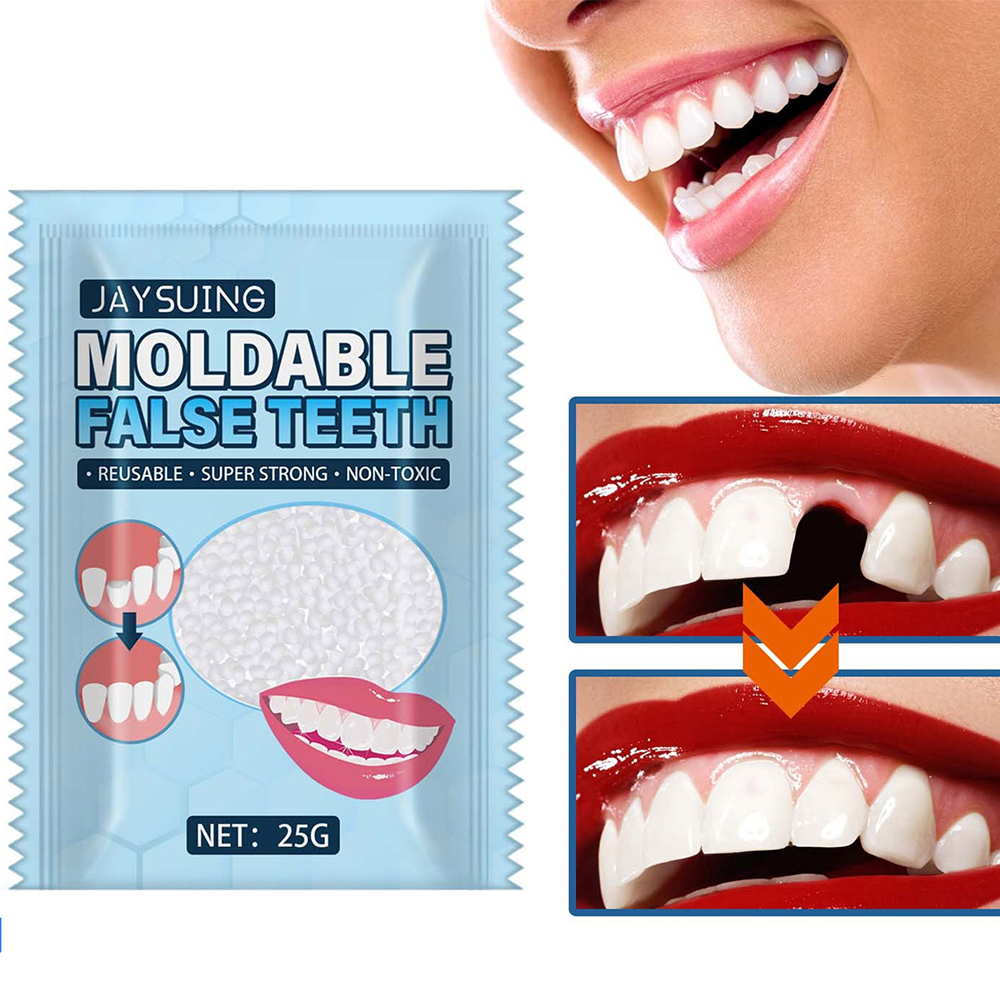 Best of Moldable False Teeth FalsTemporary Tooth Repair Restoration Teeth Gaps Missing Broken Tooth Filling Reusable Non-toxic Reviews & Tips