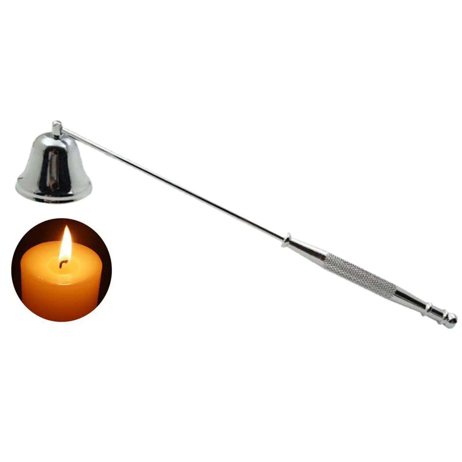 Candle Snuffer Bell Shaped Fire Extinguisher Solid Stainless Steel Candle