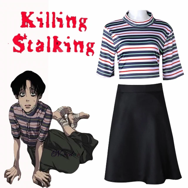 3PICS Killing Stalking Yoon Bum 2020 OH Killing Stalking SangWoo Short Wig  Cosplay Men Fashion Wigs Tshirt and skirt Dropset - AliExpress