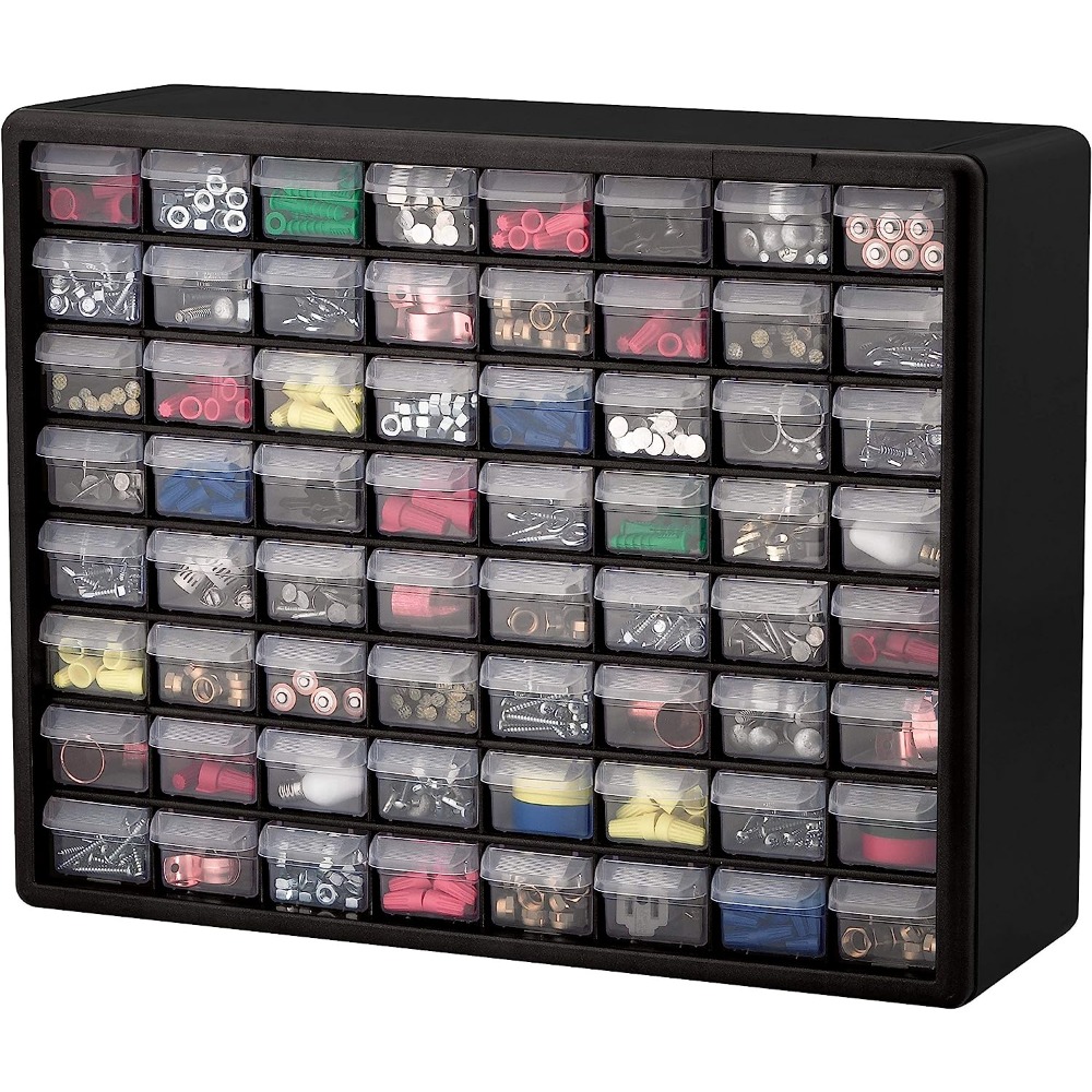 Title 5, 64 Drawer Plastic Parts Storage Hardware And Cr...