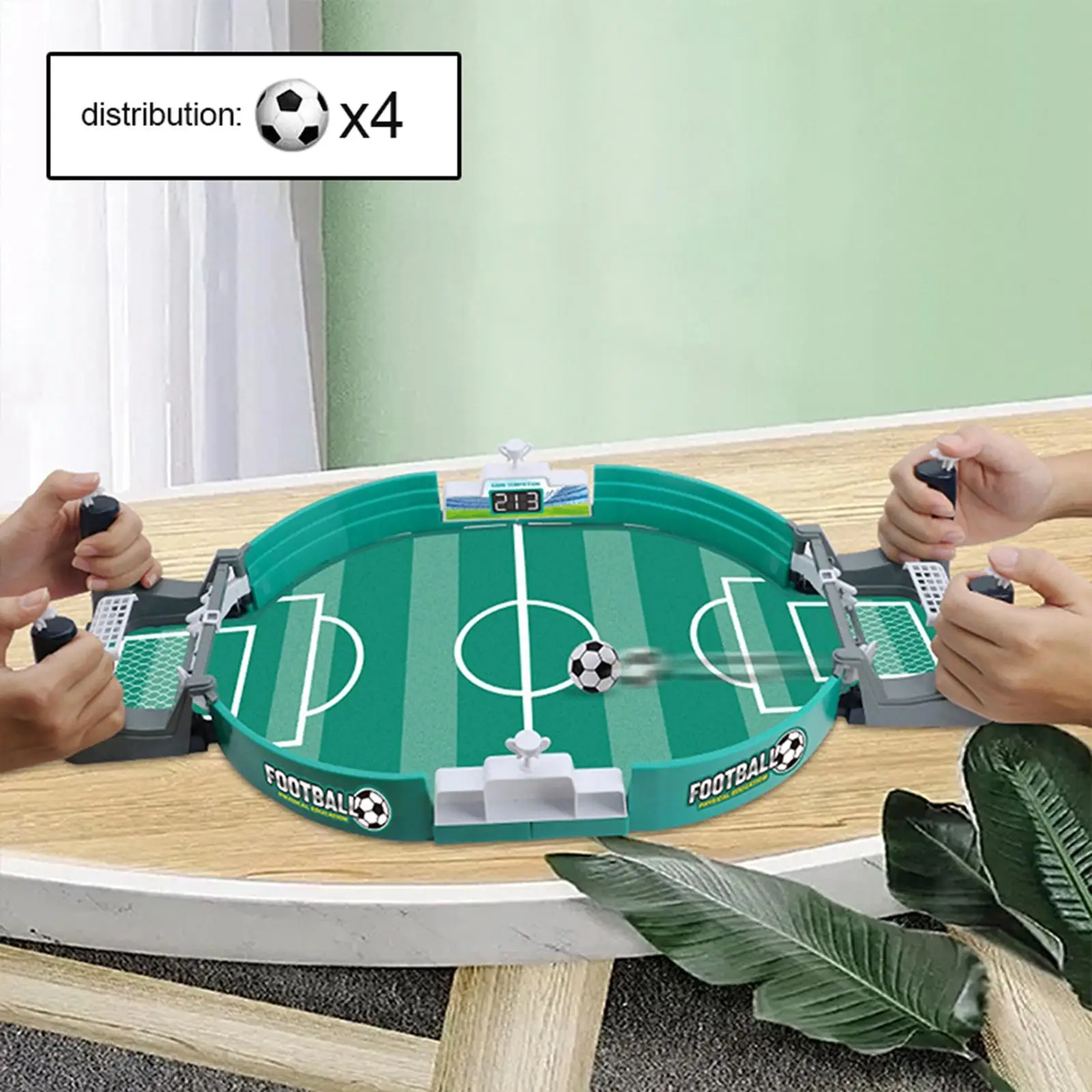Soccertop Game Interactive Toy Sport Game Football Board Game for Family Game Kids Adults Two Players Entertainment Party