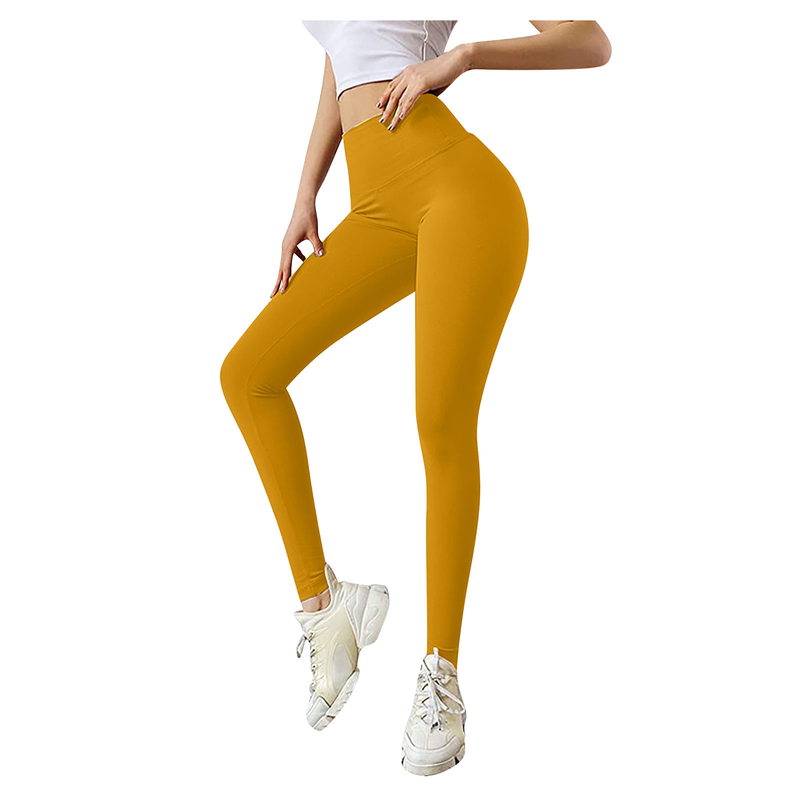 Elastic Fitness Pants With Bowknot Women Fashion Pleated Yoga Running Leggings Pure Color Sexy Butt Lifting Pantalones De Muj...