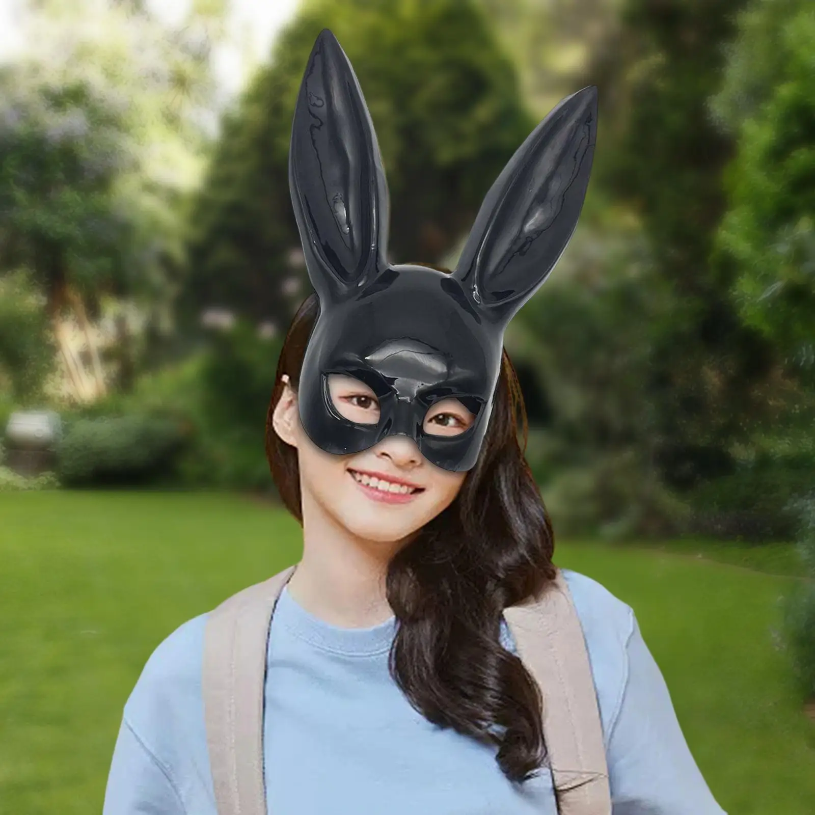 Women`s Masquerade Rabbit Mask  Photo Prop  Bunny Mask for Theatrical Halloween Eve Accessory Holiday Cosplay