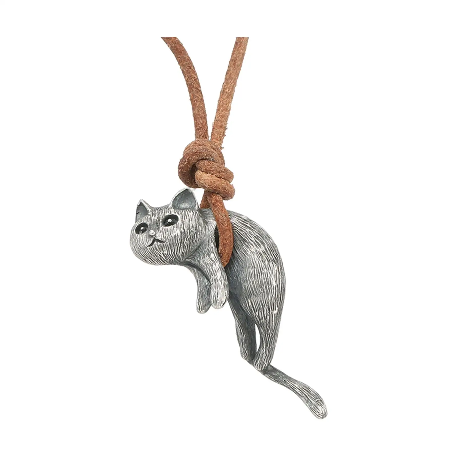Cat Pendant Necklace Decoration Charms Exquisite for Anniversary Travel Men