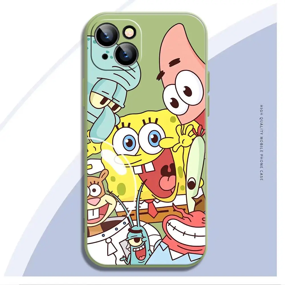 phone cases for iphone 11 SpongeBob SquarePants Phone Case For iPhone 12 Pro Max 13 11 12 Max Pro Mini 7 7P Xr X Xs 8 Plus 6 6s SE 2020 Rgb5 Cool Ultra iphone 11 case with card holder