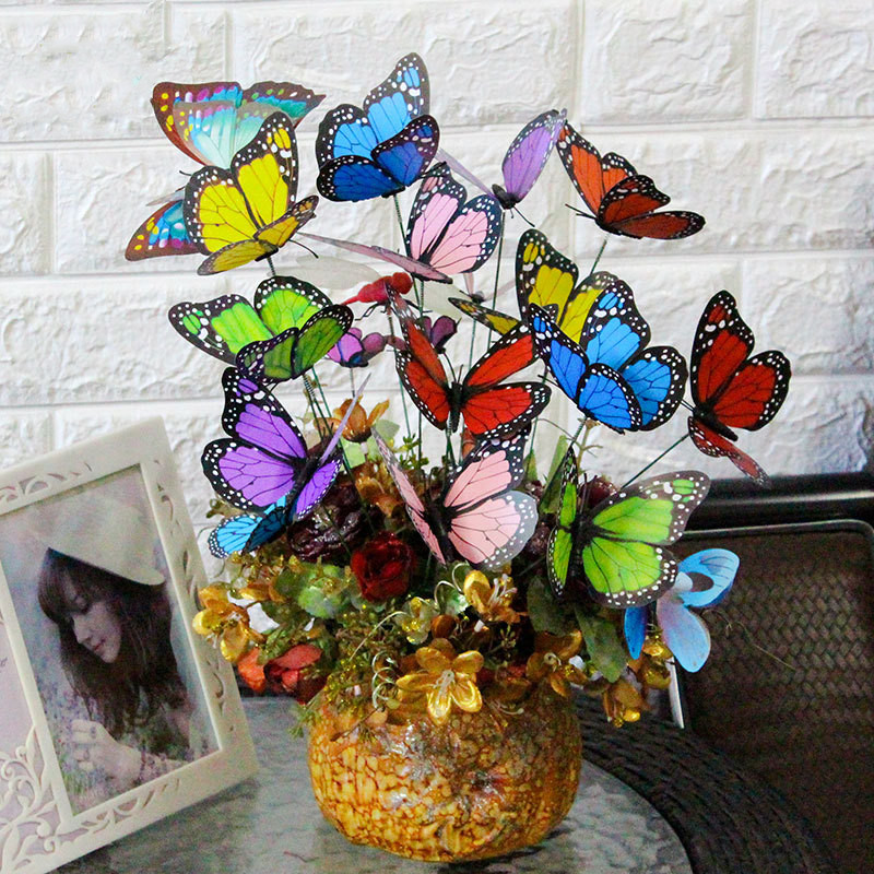 Title 4, 20Pcs 3D Monarch Schmetterling Simulation Schme...