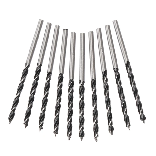 652F 10Pcs/set Metal Drill Bit 3mm High Carbon Steel Micro Twist Drilling  Auger Bit - AliExpress