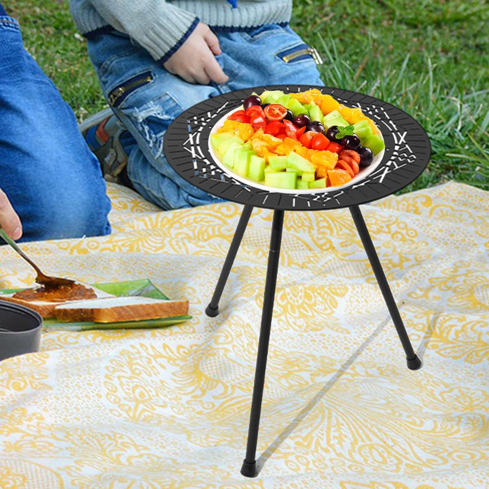 Camping Coffee Table Side Folding Lightweight for Outdoor Garden Barbecue