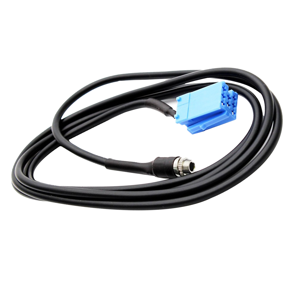 Car AUX Adapter for Audio Cable 3.5mm Mini ISO 8 Pin for Audio Cable Adapter for Blaupunkt for VW for Audi Honda Nissan Etc Car