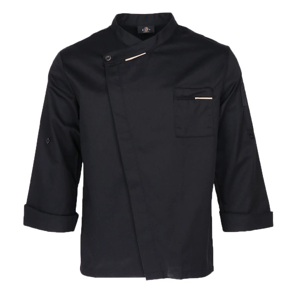 Unisex Chef Jackets Coat Long Sleeves Shirt Kitchen Uniforms