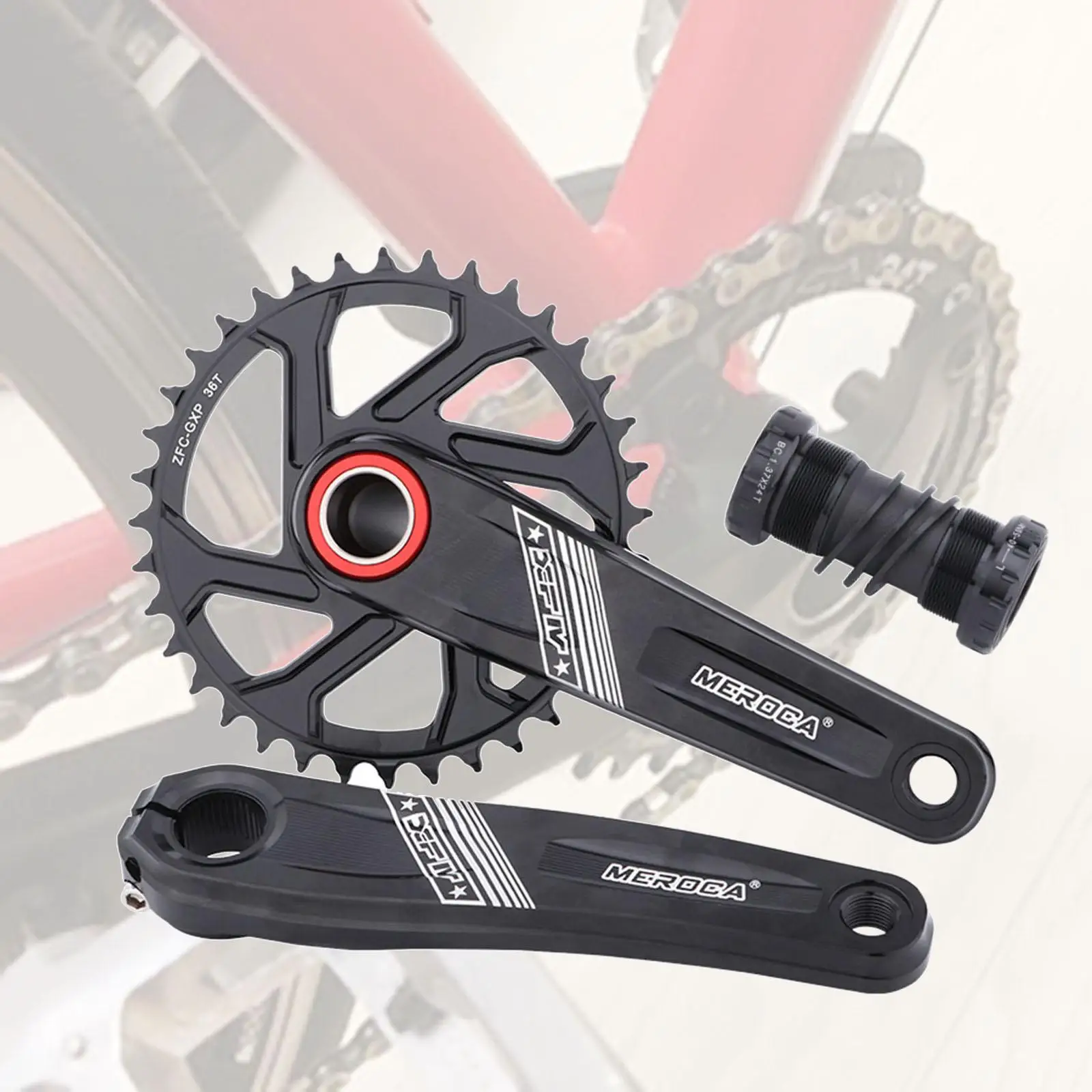 32T 34T 36mm Crank Length MTB Mountain Bike Chainset Easy to  Single Crank Set