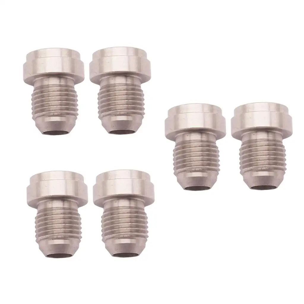 6 Pieces Weld Bung Size AN6 -6AN Car Fittings Adaptor-Stainless Steel