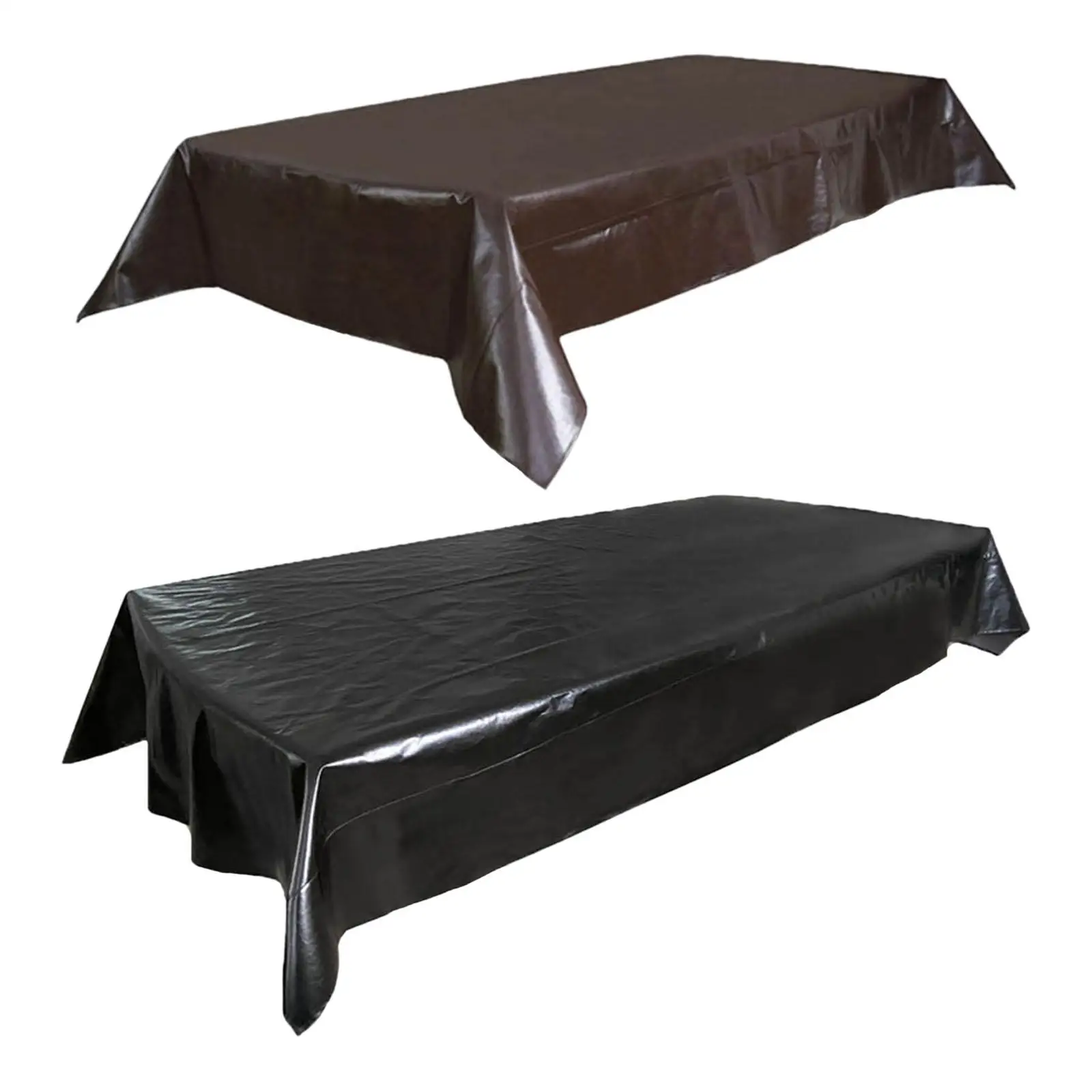Table Dust Cover Cloth 7/8/9ft Artificial Leather for Restaurant Pool Table